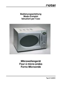 Notice ROTEL U 15.9CH1 Four à micro-ondes