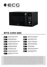 Notice ECG MTD 2590 GBS Four à micro-ondes