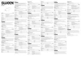 Notice SWEEX SW2500PB001OR Chargeur téléphone portable