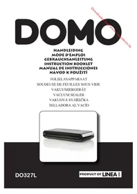Notice DOMO DO327L Vacuümverpakkingsmachines