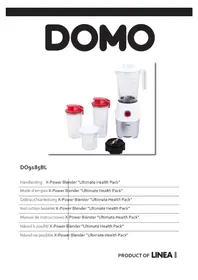 Notice DOMO DO9185BL Blender
