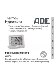 Notice ADE WS 1702 équipements de mesure