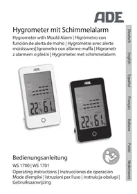 Notice ADE WS 1701 Hygromètre