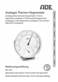 Notice ADE WS 1813 Thermomètre hygromètre