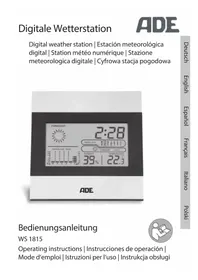 Notice ADE WS 1815 Station Météo