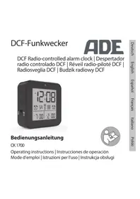 Notice ADE CK 1700 Radio-réveil