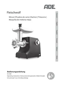 Notice ADE KA 1801 Hachoir