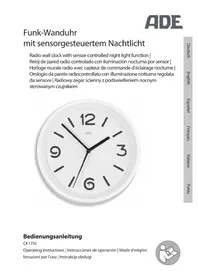 Notice ADE CK 1710 Montre