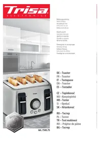 Notice TRISA FAMILY TOAST Grille pain