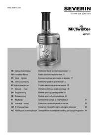 Notice SEVERIN KM 3923 Râpe électrique