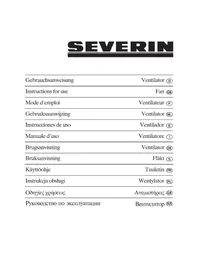 Notice SEVERIN VL 8630 Ventilateur
