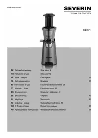 Notice SEVERIN ES 3571 Centrifugeuse