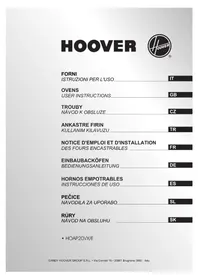 Notice HOOVER HOAP20VXE Fırın