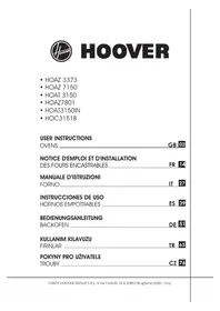 Notice HOOVER HOAT 3150 WIE Fırın