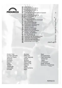 Notice PROGRESS PDP9031E Hotă de bucătărie