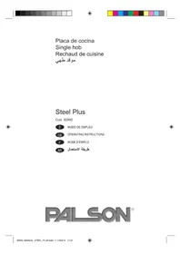 Notice PALSON STEEL PLUS Cuisinière
