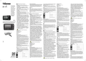 Notice TRISTAR OV1436 Four électrique