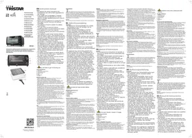 Notice TRISTAR OV1431 Four électrique