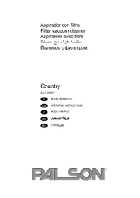 Notice PALSON COUNTRY Aspirateur