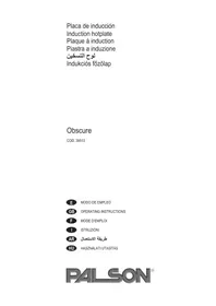Notice PALSON OBSCURE Cuisinière