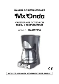 Notice Mx Onda MXCE2258 Máquina de café