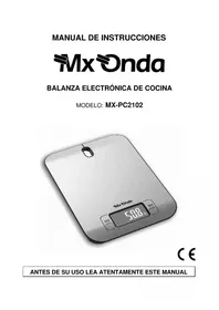 Notice Mx Onda MXPC2103 Balanças de cozinha