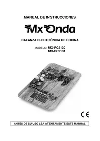 Notice Mx Onda MXPC2131 Balanças de cozinha