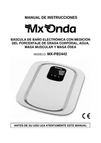 Notice Mx Onda MXPB2442 Balanças