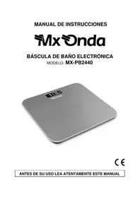 Notice Mx Onda MXPB2440 Balanças
