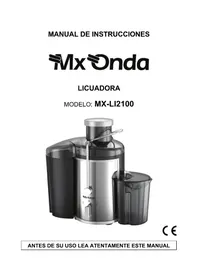 Notice Mx Onda MXLI2100 Espremedor de sucos