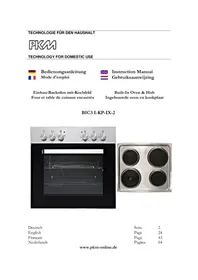 Notice PKM BIC3 IKPIX2 Cuisinière