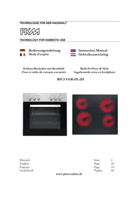 Notice PKM BIC3 IGKIX2 H Cuisinière