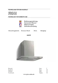 Notice PKM 6004W Afzuigkap
