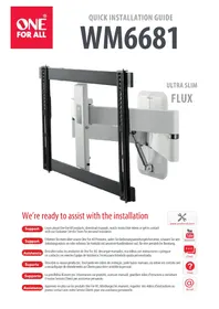 Notice ONE FOR ALL WM 6681 Support mural TV