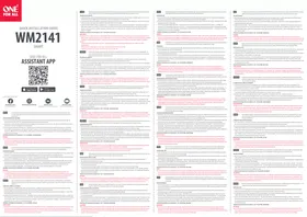 Notice ONE FOR ALL WM 2141 Support mural