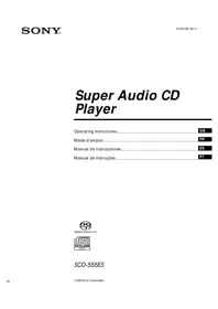Notice SONY SCD555ES Leitor/gravador de cd