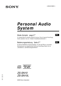 SONY ZSSN10L - Hi-Fi-Anlage