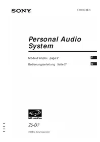 SONY ZSD7 - Hi-Fi-Anlage