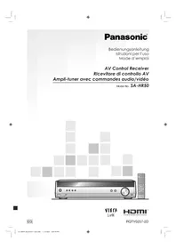 Notice PANASONIC SAHR50EG Empfänger