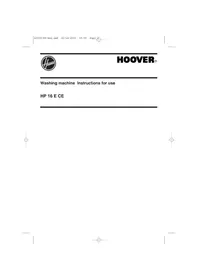 Notice HOOVER HP 16 E CE Wasmachine