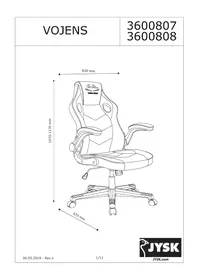 Notice JYSK VOJENS Chaise de bureau