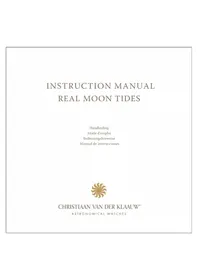 Notice Christiaan van der Klaauw REAL MOON TIDES CKRS3304 Mirar