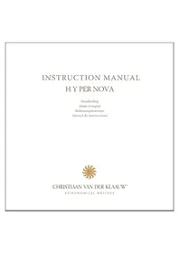 Notice Christiaan van der Klaauw HYPERNOVA CKHN3326 Montre