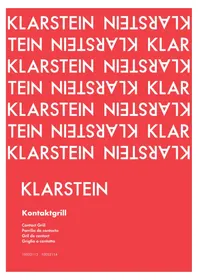 Notice Klarstein 10032114 Grill électrique