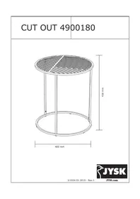 Notice JYSK CUT OUT Table d'appoint