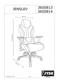 Notice JYSK JENSLEV Chaise de bureau