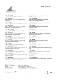 Notice Trio Lighting GRIFFIN 657414007 Plafonnier LED