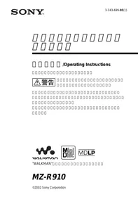 MZ-R910 SONY