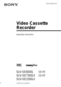 SONY SLV-SE730G - Video recorder