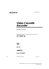 SONY SLV-SF900G - Video recorder